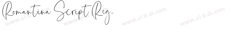 Romantina Script Reg字体转换